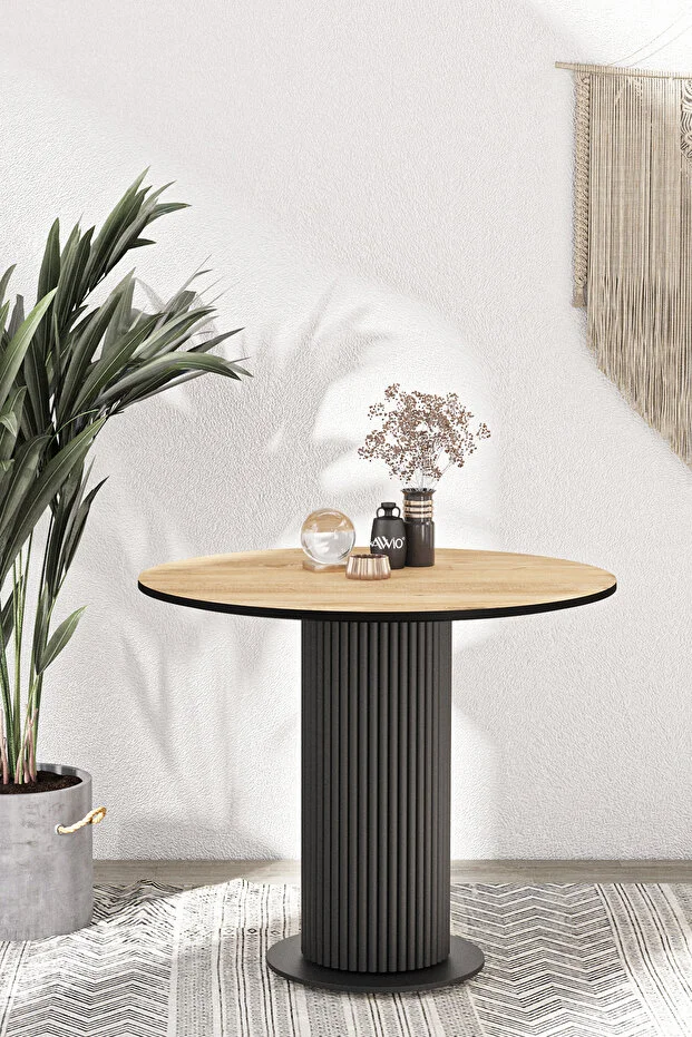 LİLA 90X90 YUVARLAK MUTFAK MASASI YEMEK ODASI MASASI